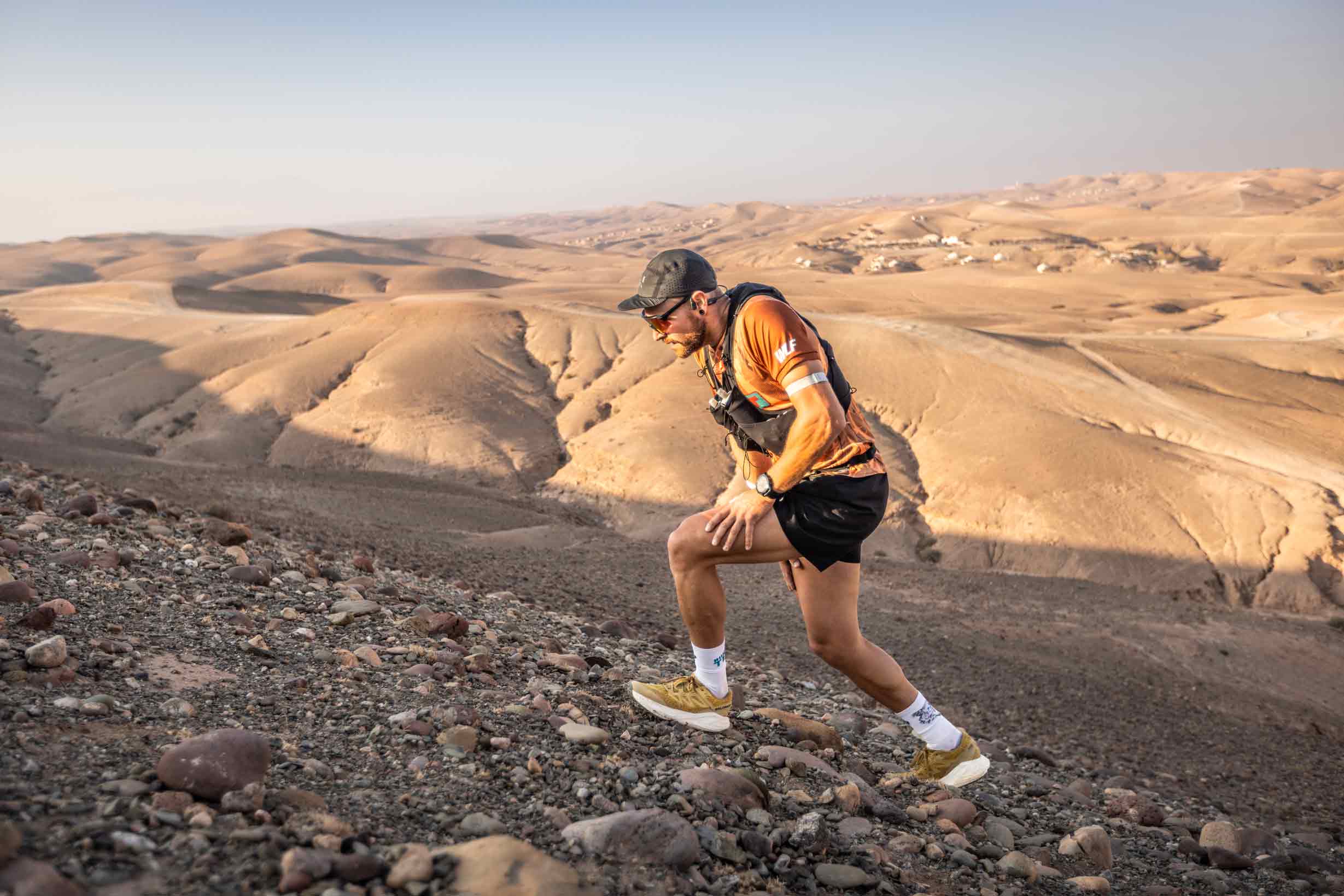 Trail dans le désert d’Agafay au Maroc