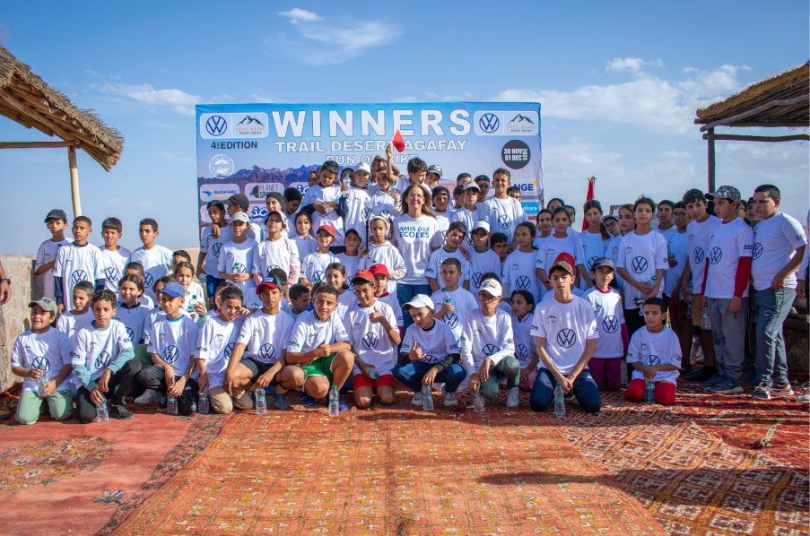 Action sociale et responsable Trail Maroc Agafay