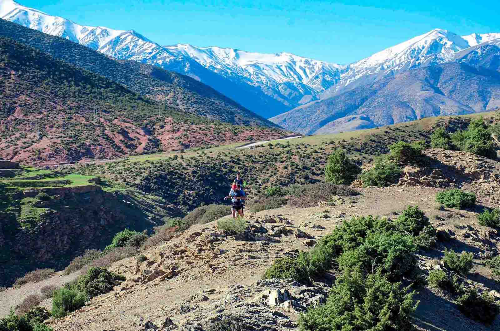 Trail dans la vallée d'Amizmiz