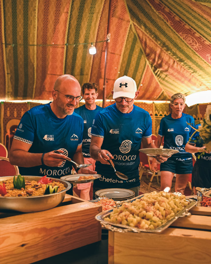 Tentes et zone commune